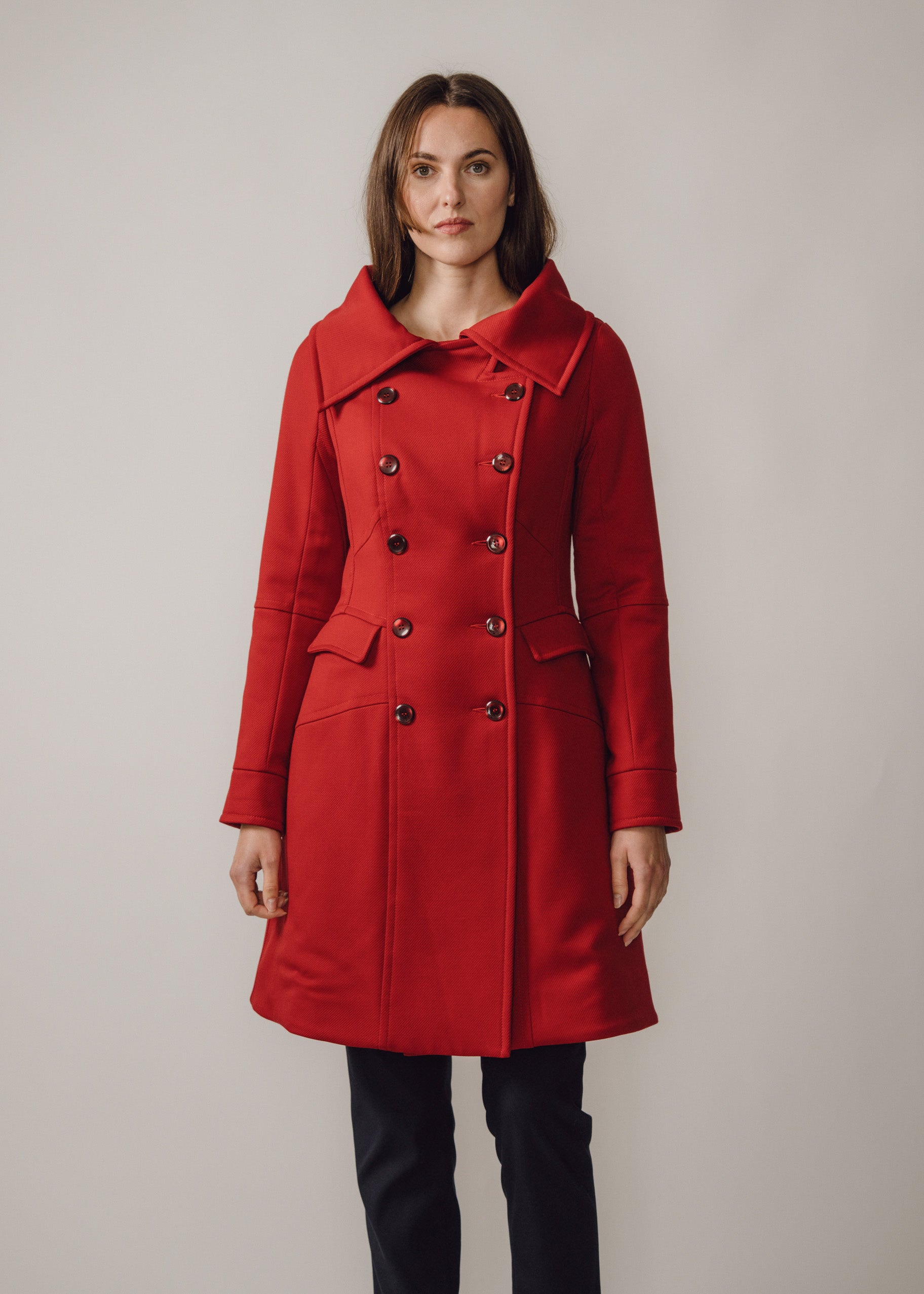 Alicia - Double-breasted Wool Coat - Beira