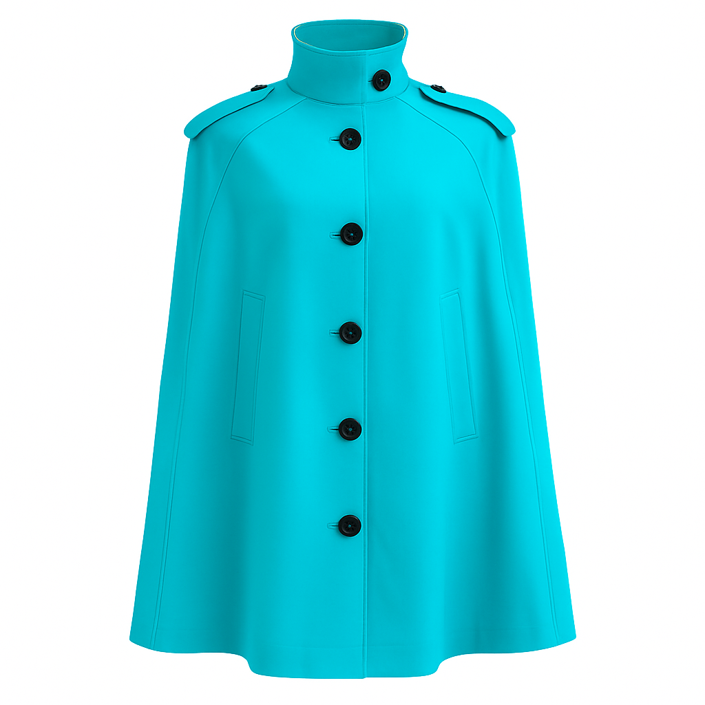Nadia in Light Blue - Women's Luxury Cape - Beira