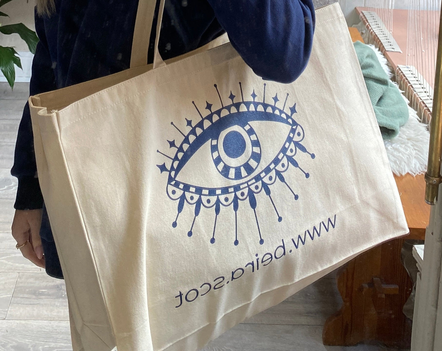 Large Recycled Cotton Tote Bag