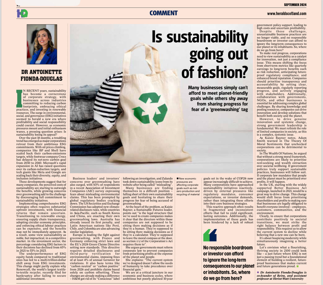 Is Sustainability Going Out of Fashion? A Look at the Future of ESG