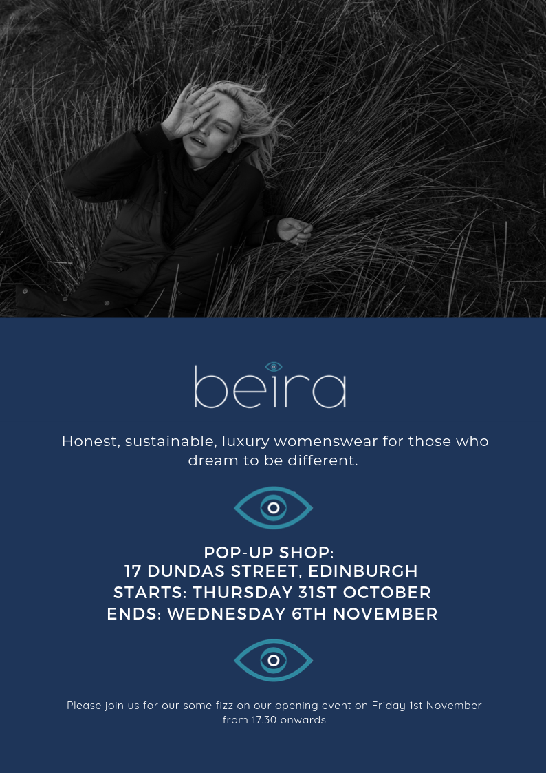 Exciting news! We are hosting our first pop up in Edinburgh!