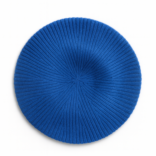 Wool & Cashmere Beret - Blue