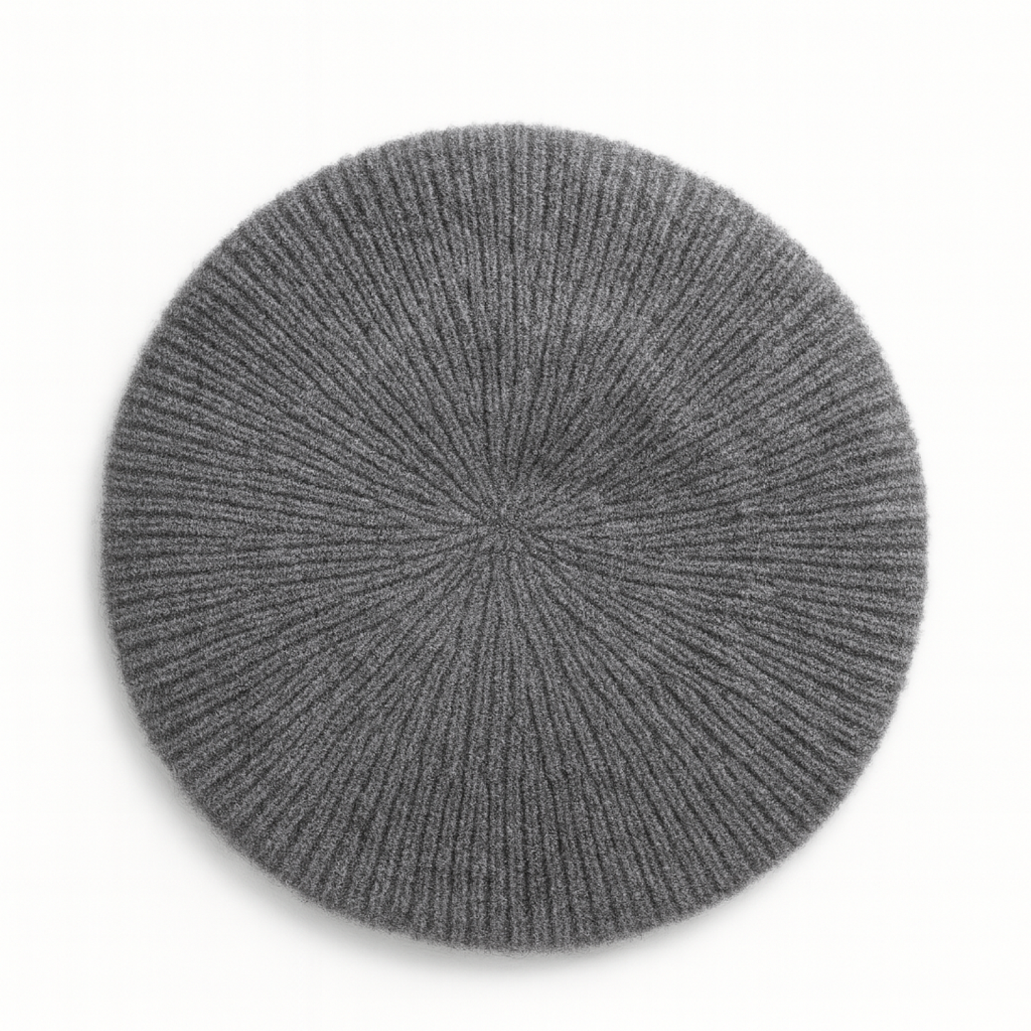 Wool & Cashmere Beret – Heather Grey