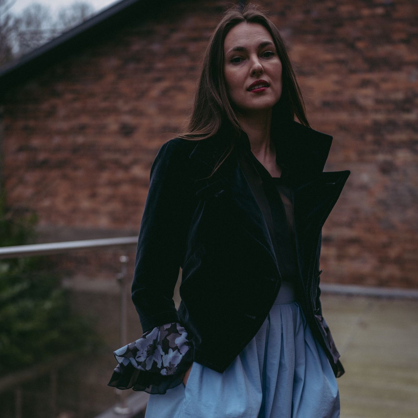 Elena Jacket Black Velvet