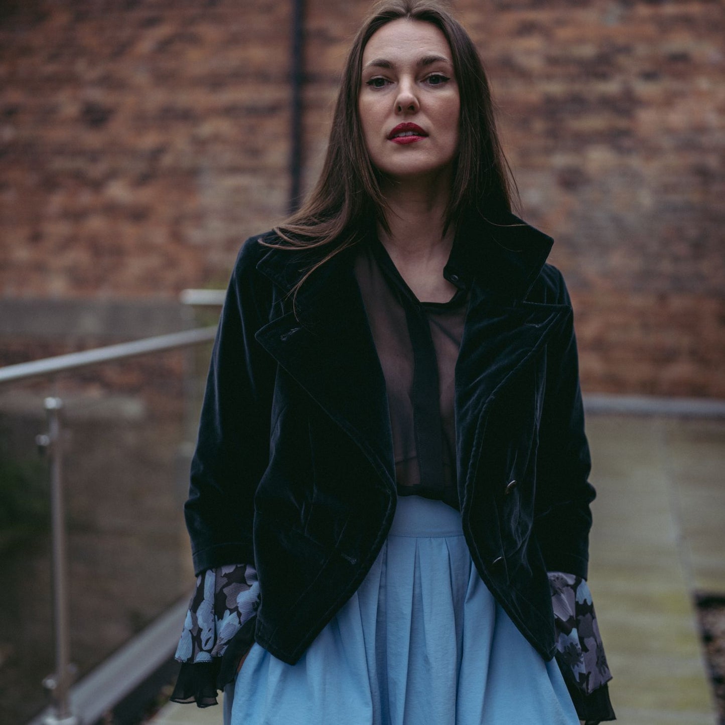 Elena Jacket Black Velvet