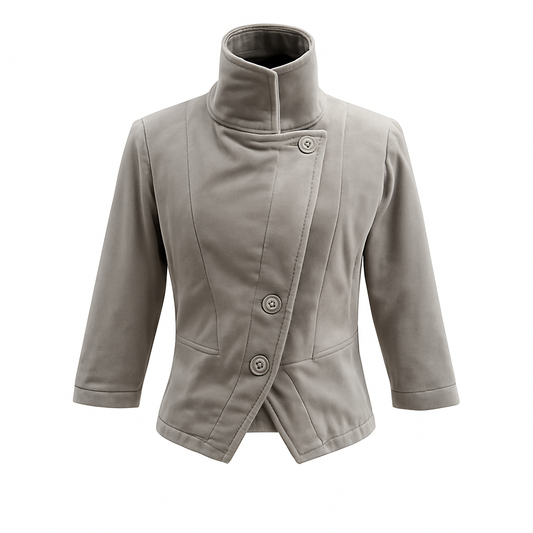 Elena Jacket Grey Velvet