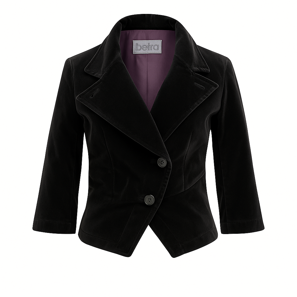 Elena Jacket Black Velvet