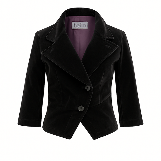 Elena Jacket Black Velvet