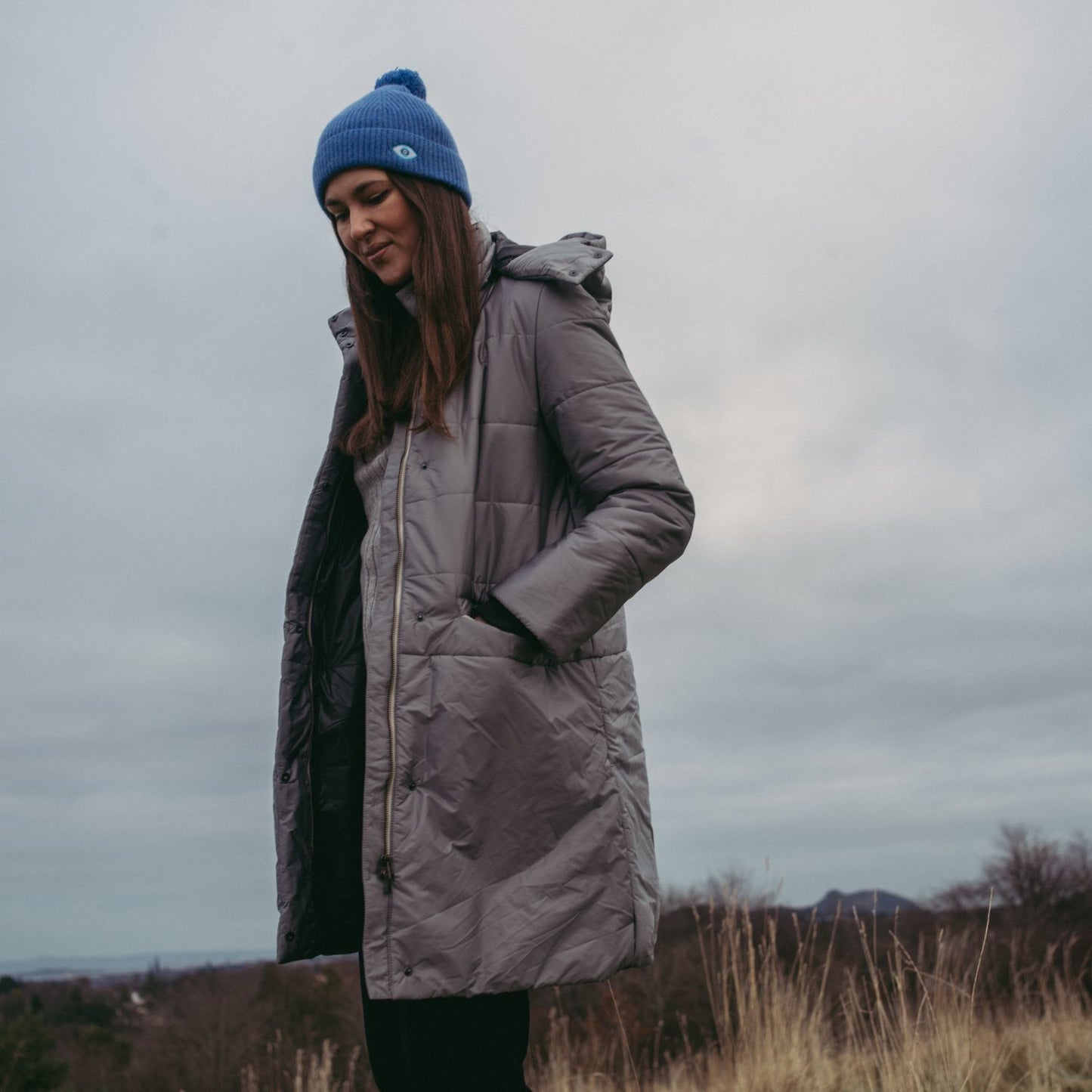 Francesca Padded Coat Grey