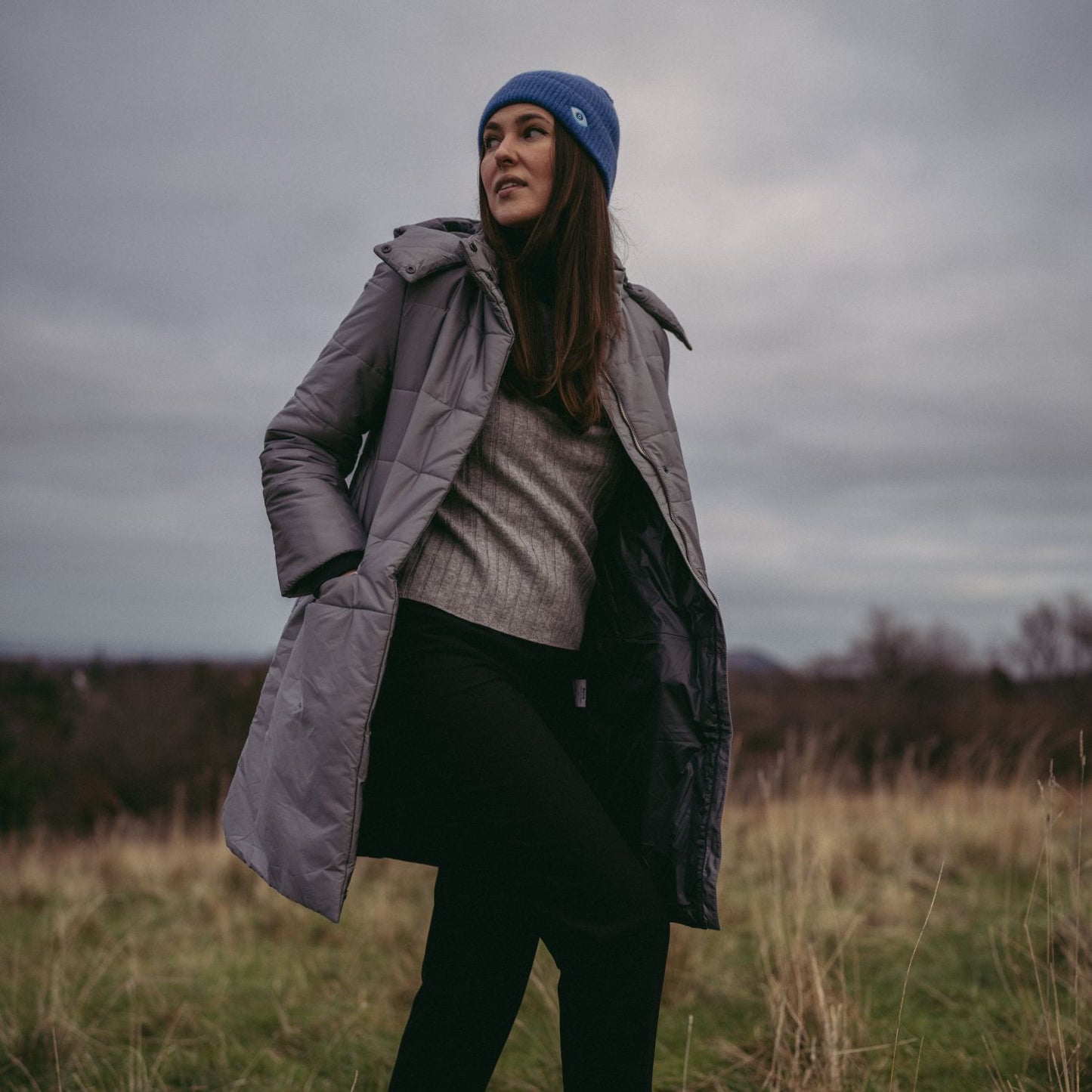 Francesca Padded Coat Grey