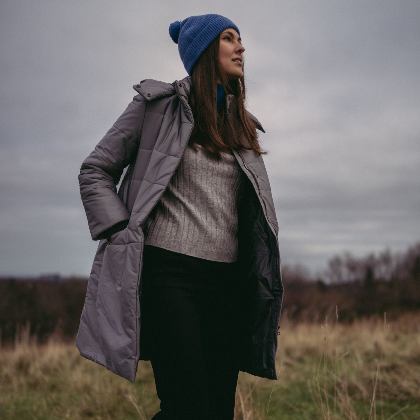 Francesca Padded Coat Grey