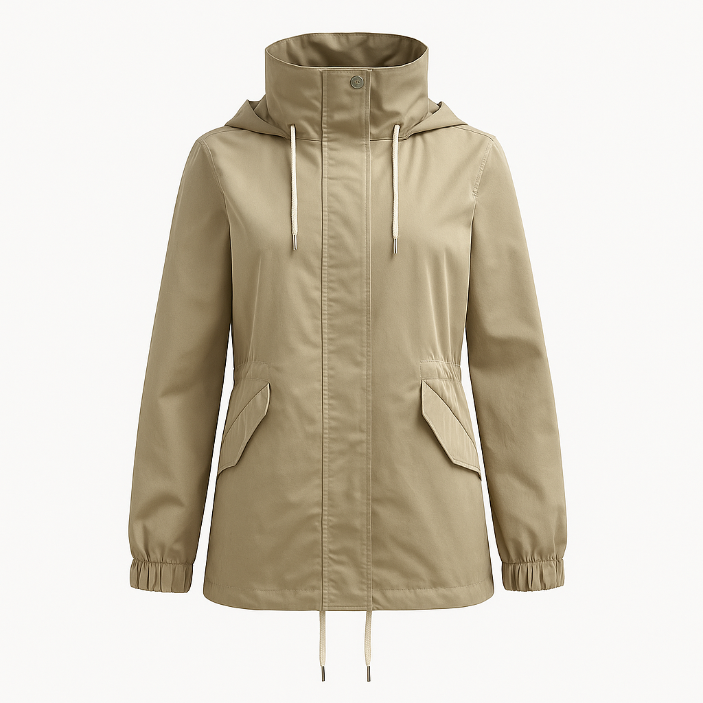 Luisa Water Repellent Jacket in Beige