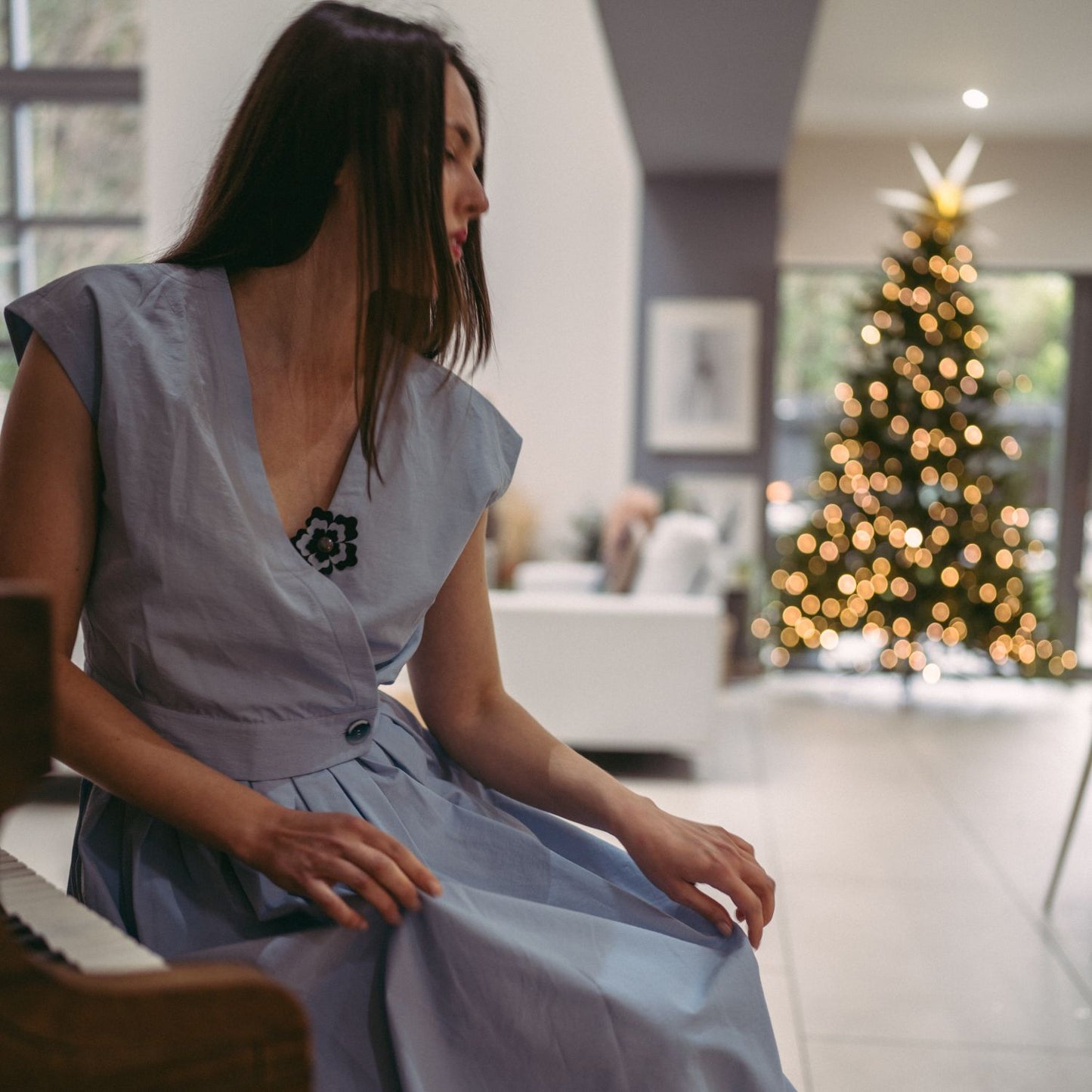 Anna Skirt in Light Blue