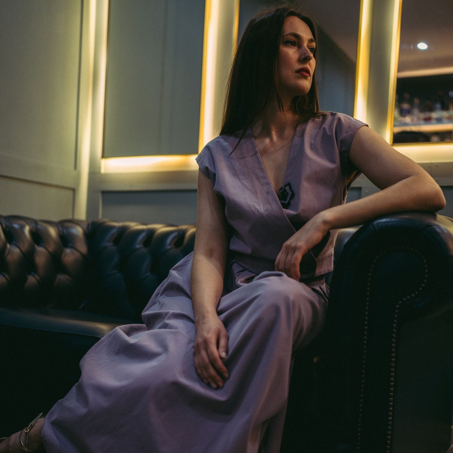 Mari Top/Waistcoat in Lilac