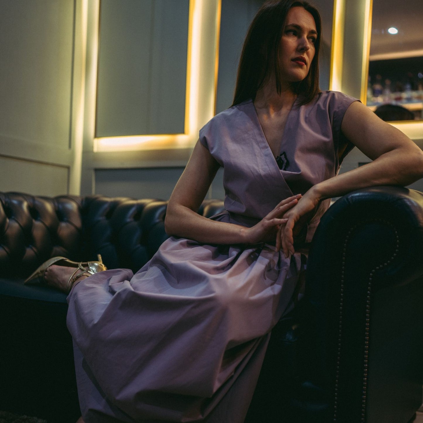 Mari Top/Waistcoat in Lilac