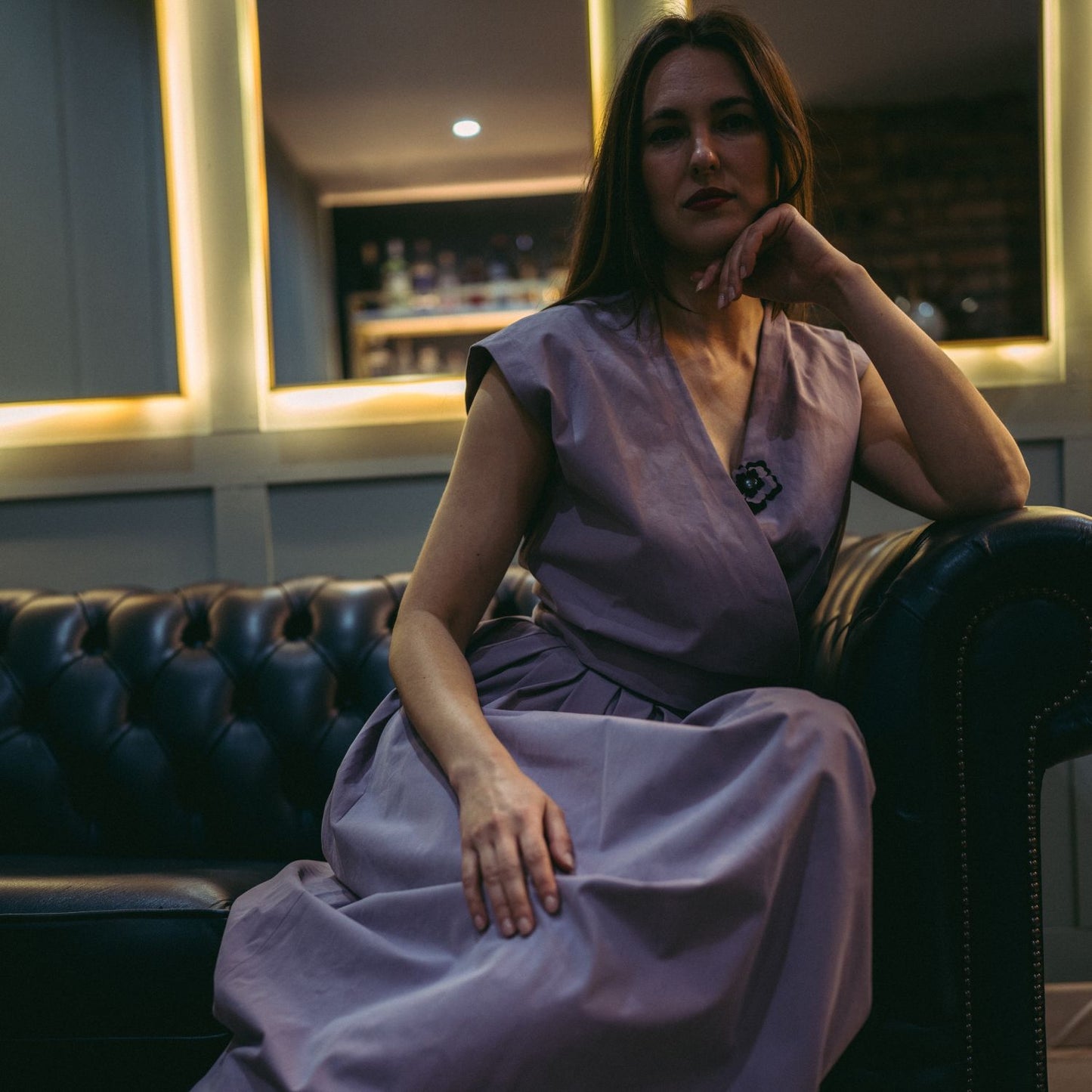 Mari Top/Waistcoat in Lilac