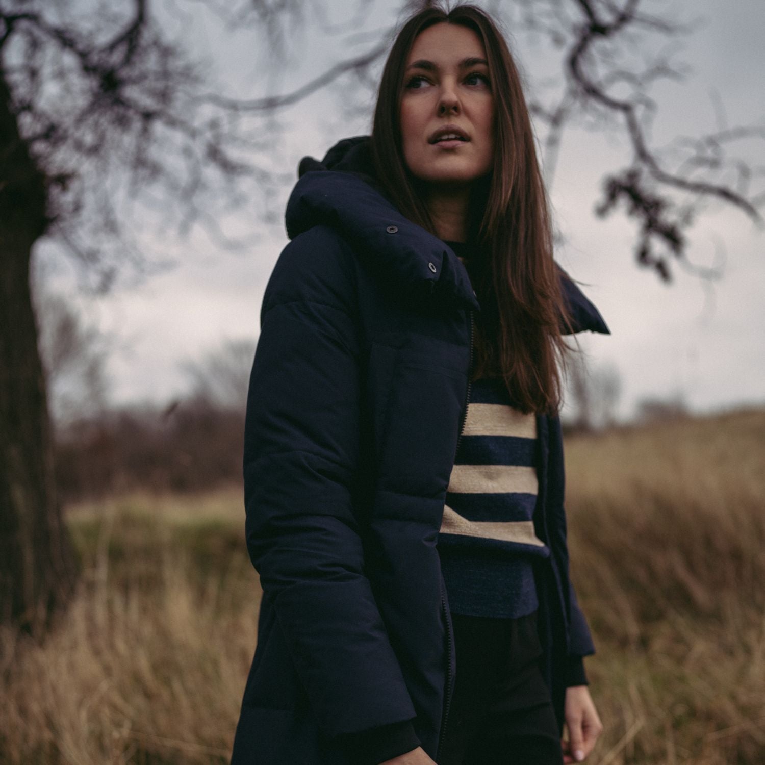 Alexis Padded Jacket Midnight Green – Beira
