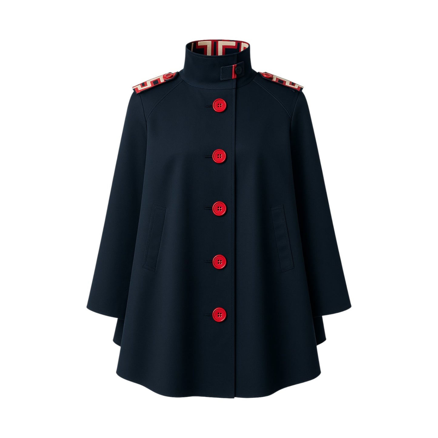 Nadia Cape Navy/Silk