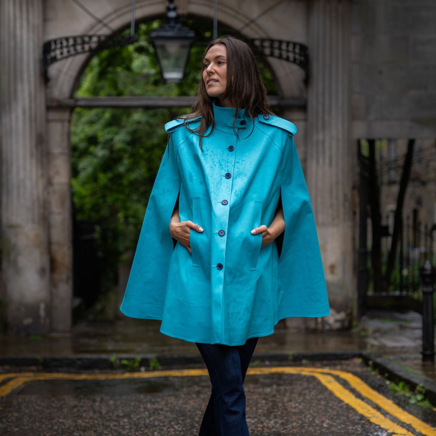 Nadia Cape Light Blue