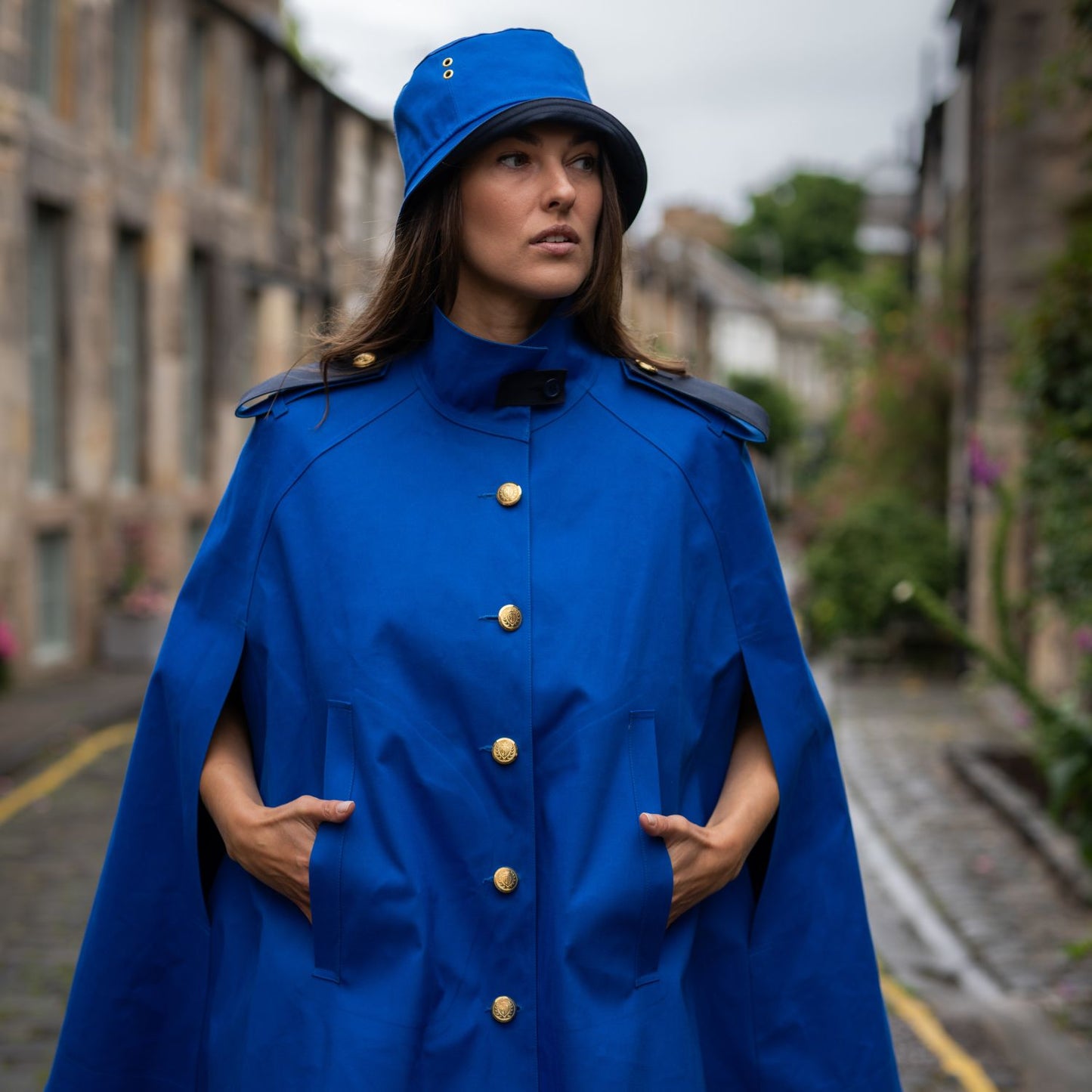 Nadia Cape Royal Blue