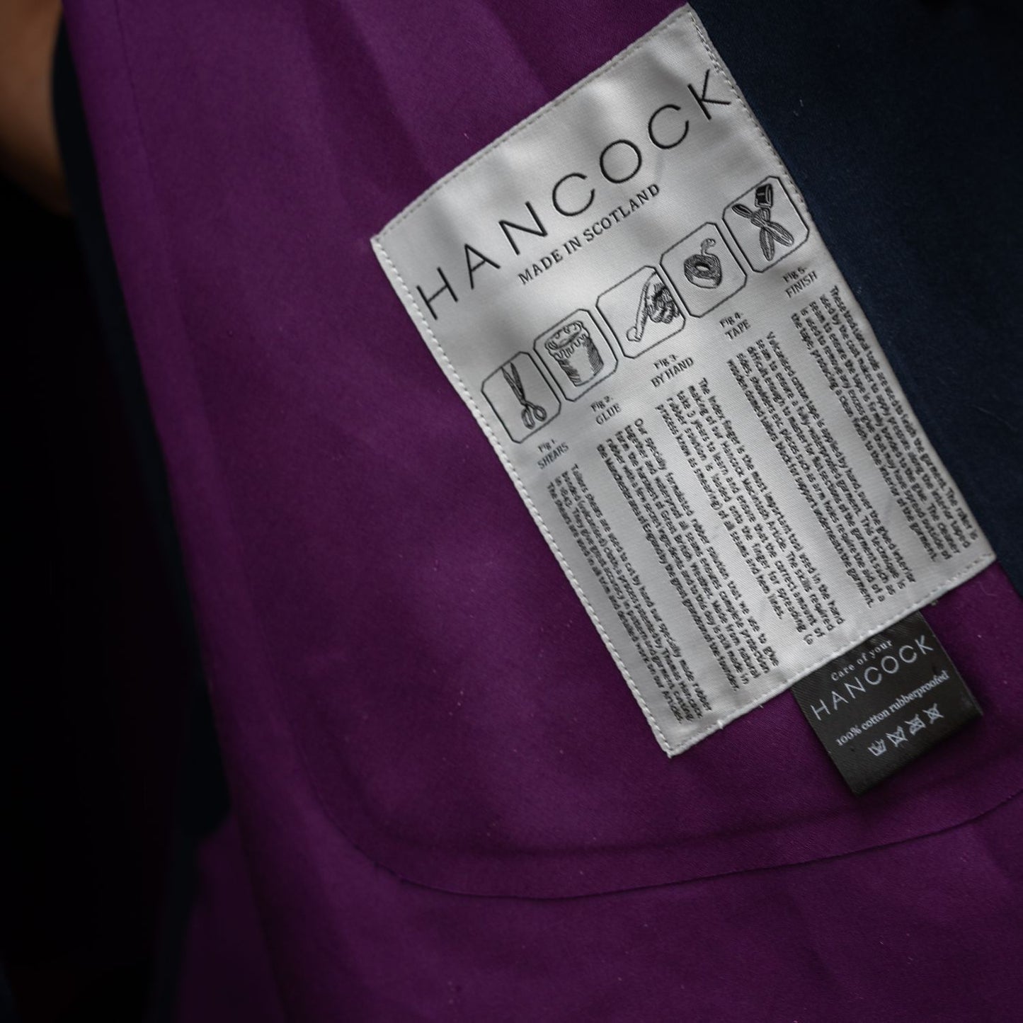 Nadia Cape Navy/Purple