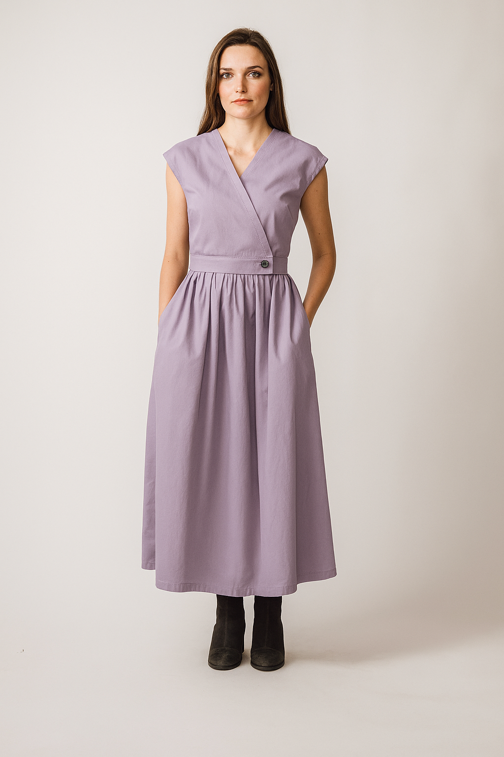 Mari Top/Waistcoat in Lilac