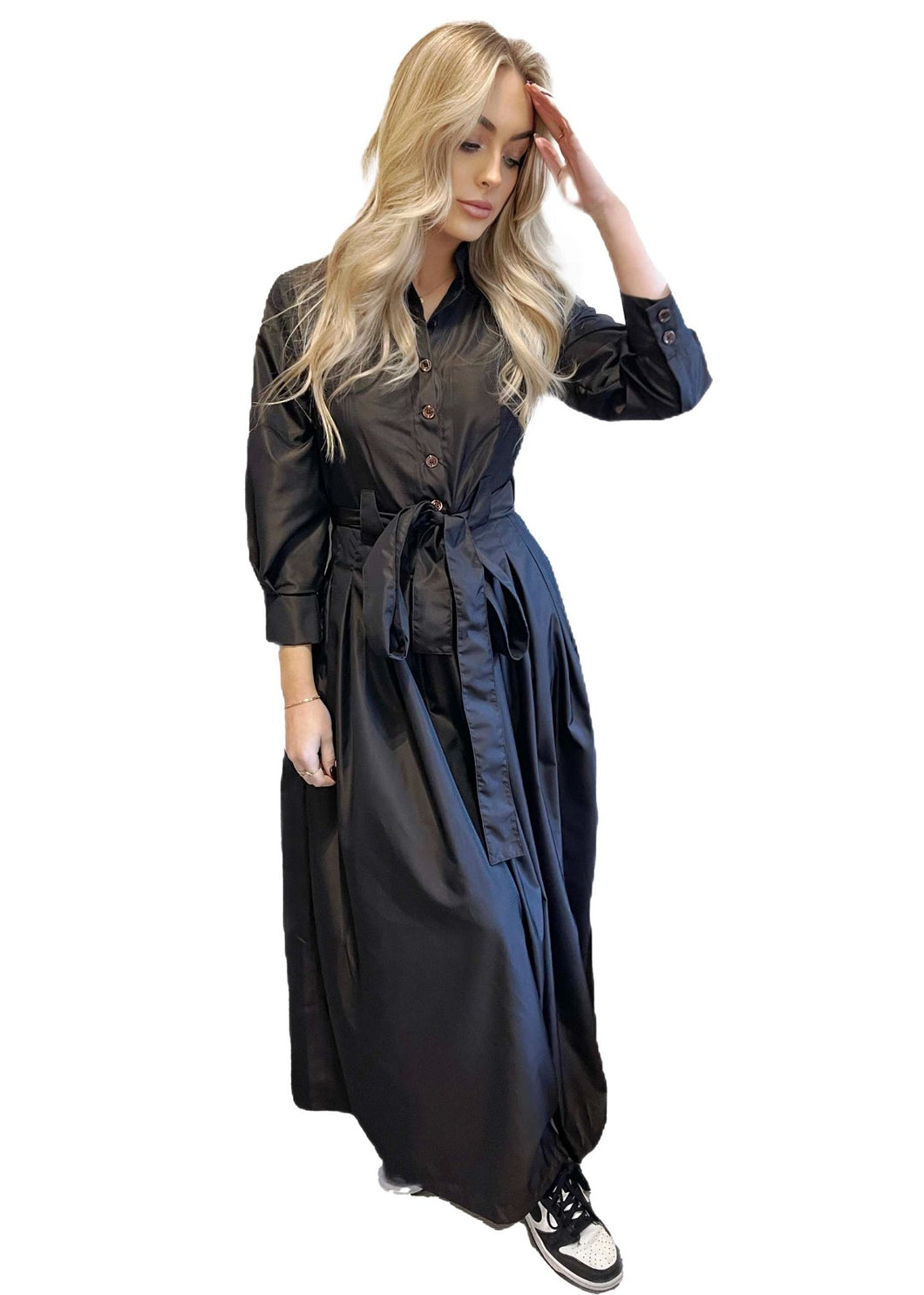 Marina Dress Geometric Brown