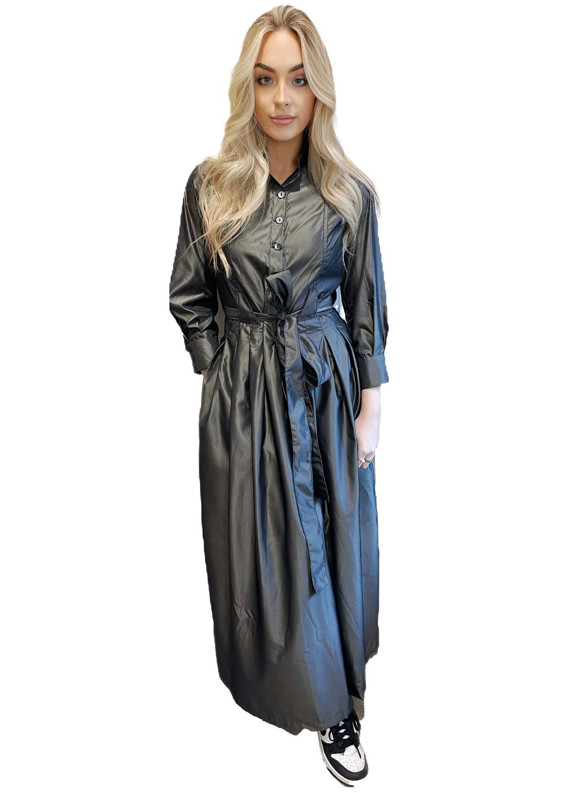 Marina Dress Geometric Grey